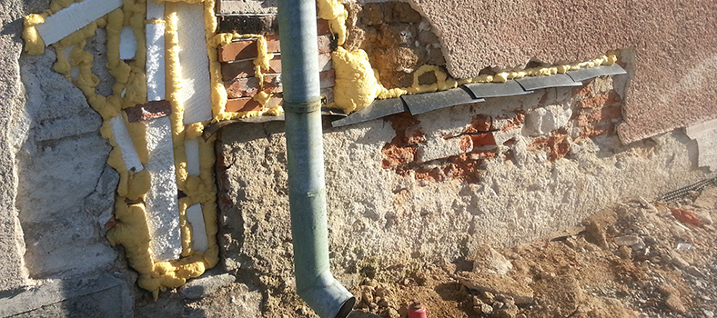 Nebezpečné podrezanie domu